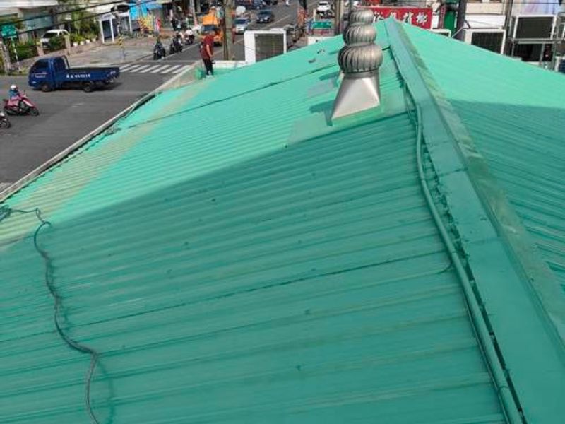 潮州鐵皮屋頂刷彩鋼漆