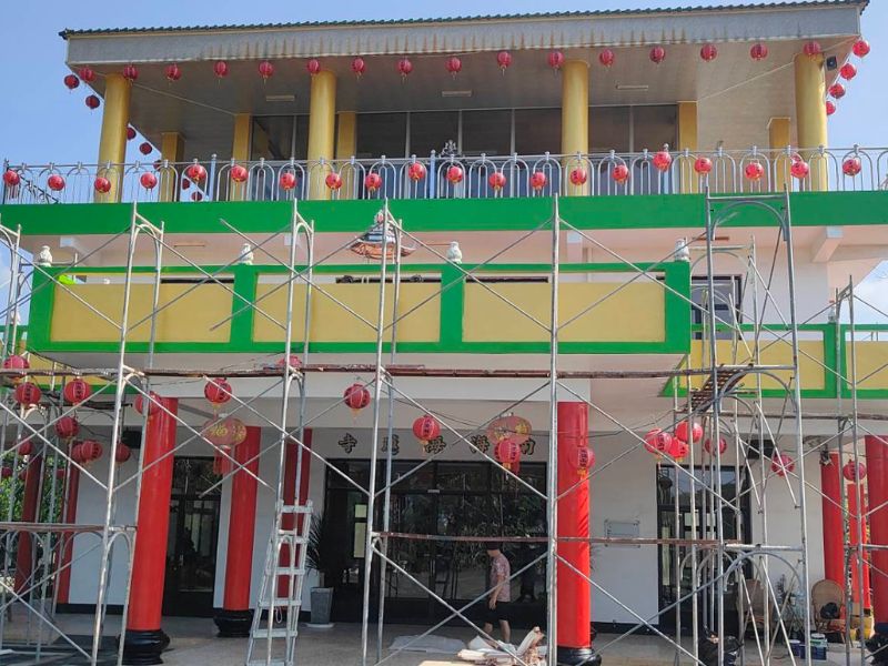 屏東餉潭海蓮寺油漆防水抗污工程